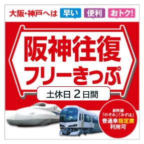 阪神往復フリーきっぷ（土休日2日間用）