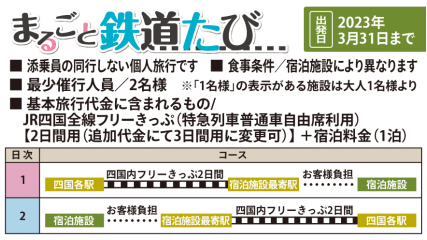 おでかけ 四国家 まるごと鉄道たび 四国旅行 Jr四国ツアー 駅コミ